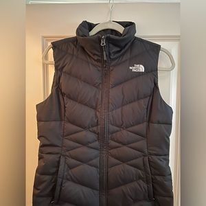 Black North Face Vest Puffer - small